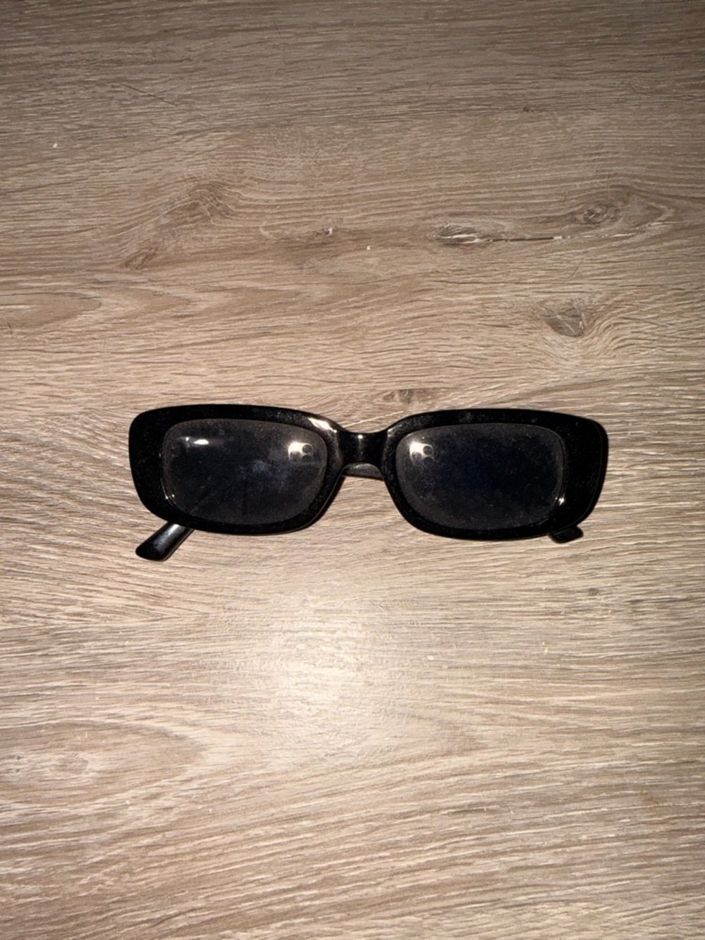 Classic Black Rectangular Women's Sunglasses